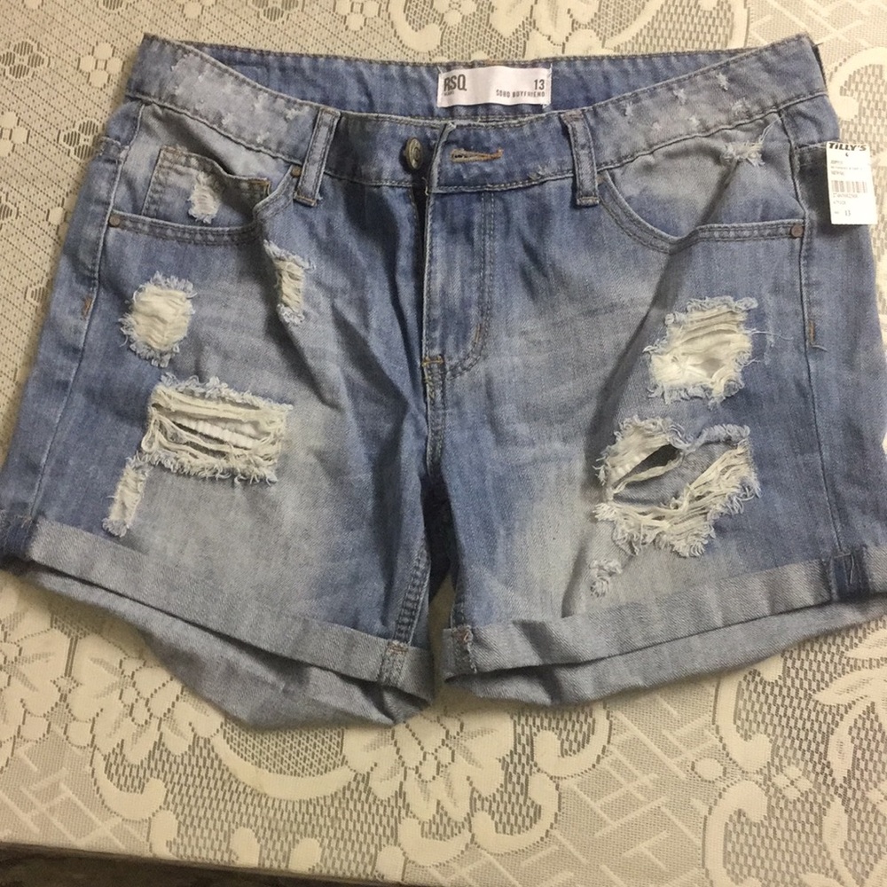 RSQ Soho Boyfriend Women’s Blue denim shorts
